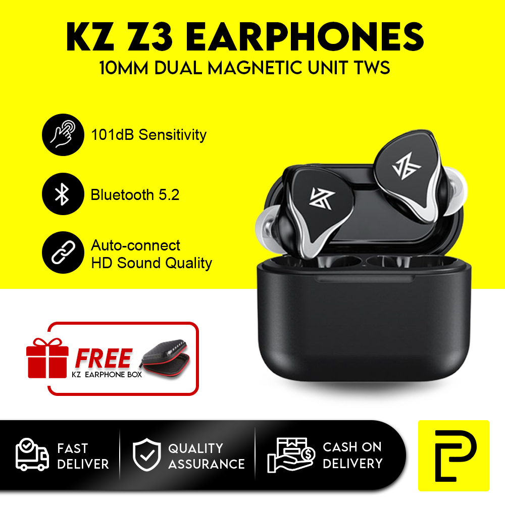 KZ Z3 TWS Koptelefoon True Draadloze Noise Cancelling Hifi Bluetooth ...