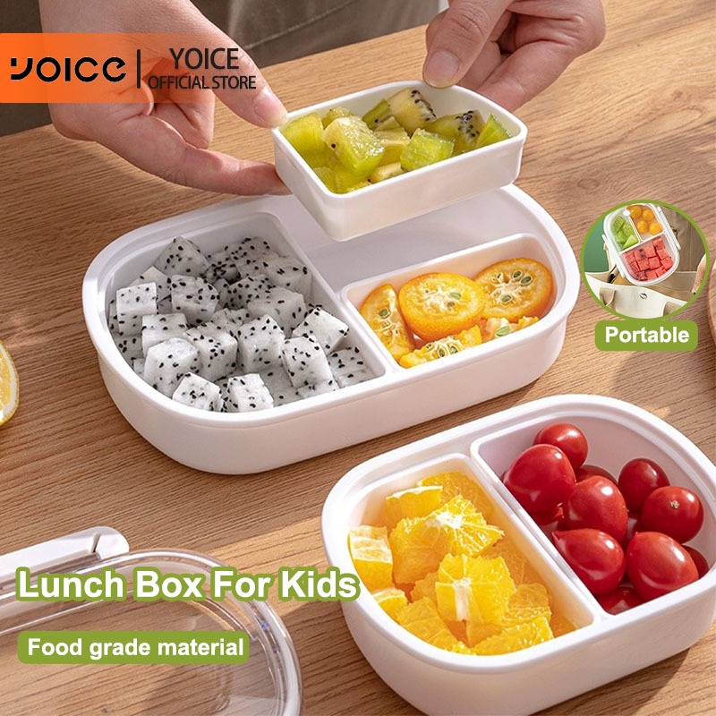 YOICE Lunch Box For Kids with Detachable Compartments Salad Fruit Box