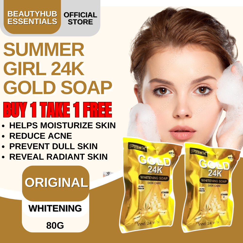 Buy 1 Take 1 Summer Girl 24K Gold Sap Moisturizing Reduce and Fade Acne ...