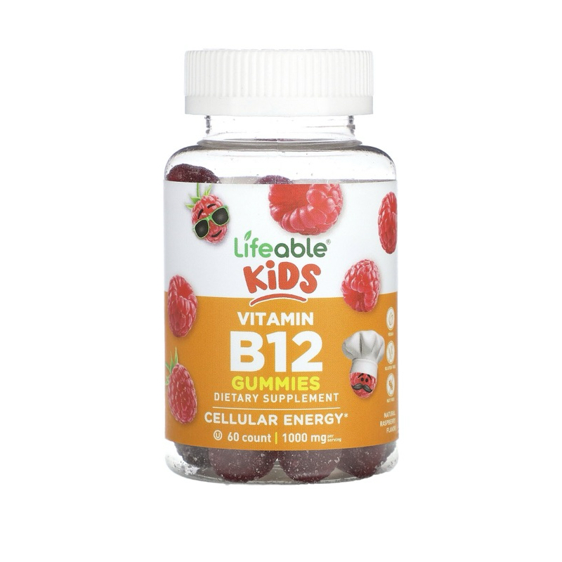 Lifeable Kids Vitamin B12 Gummies Natural Raspberry 60 Gummies | Shopee ...