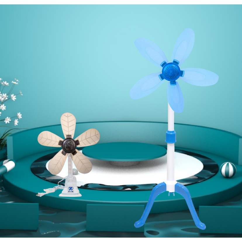 ZH 5 Blades Stand/Clip Fan Mini Clip Fan Portable Stand fan Clipfan