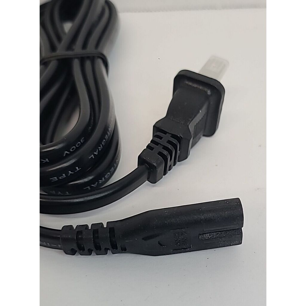 2 Prong 2 Pin Power Supply Ac Adapter Cable Cord 1.5M Laptop Speaker ...