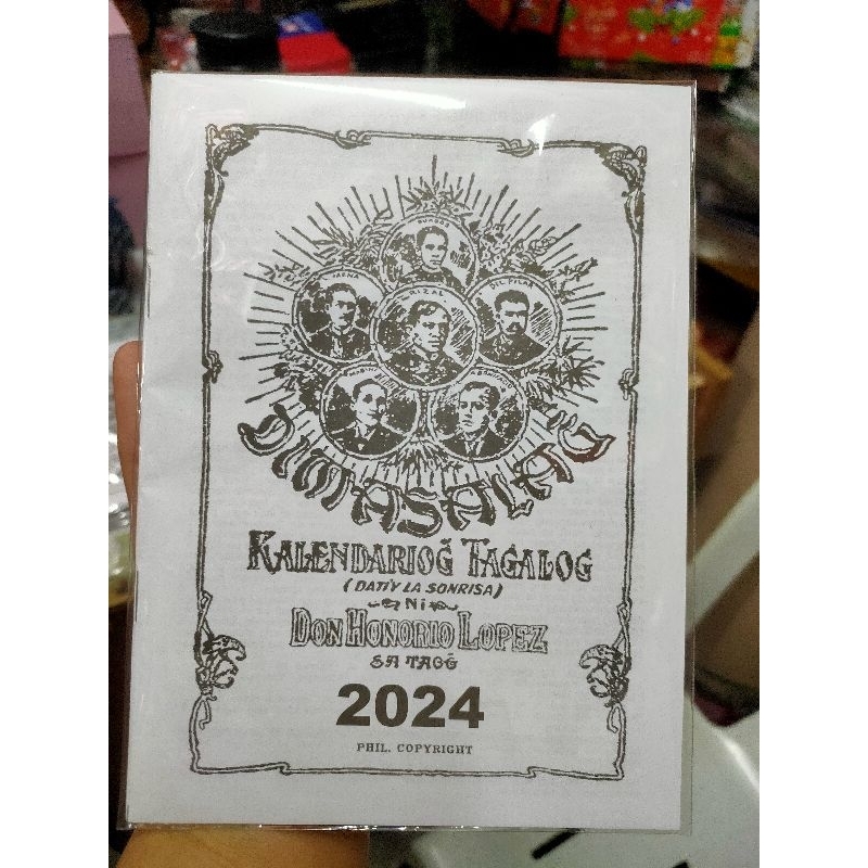 2024 Kalendaryong Tagalog Don Honorio Lopez Shopee Philippines