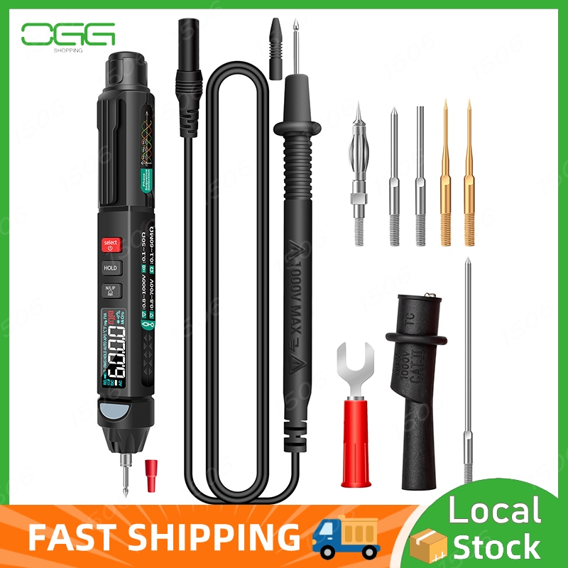 ANENG A3008 Pen Multimeter 6000 Counts Digital Multimeter Meter Tester ...