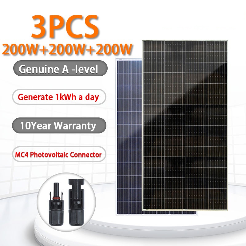 100% Original 200W Solar Panel【3Pcs】 | Shopee Philippines