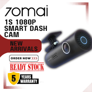 70mai Smart Dash Cam 1S, Dash Cam Recorder Camcorder, 1080p, Night Vision, Wide Angle, G-Sensor, Loop Recording, App Wifi, Voice Control (2020)