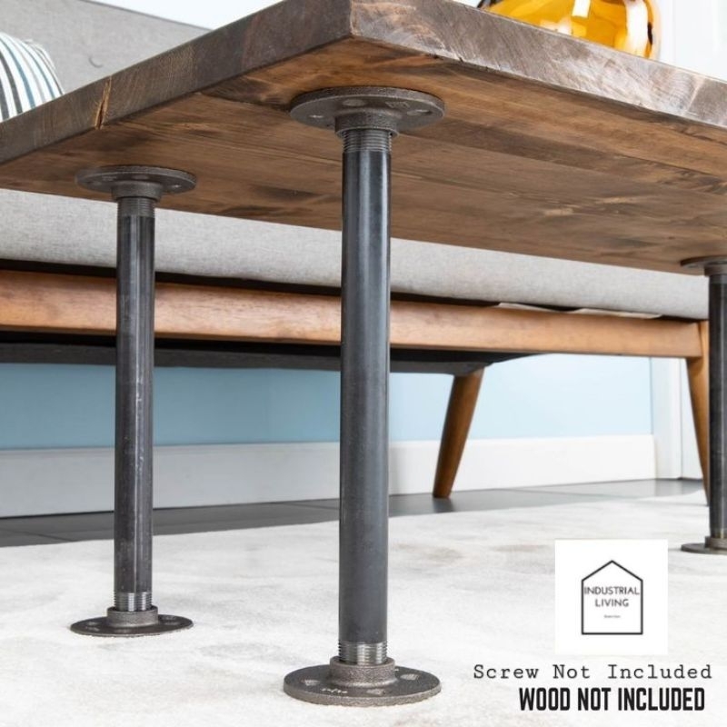 Industrial Legit Black Iron Table Legs 1/2 Heavy Duty 100 Shopee