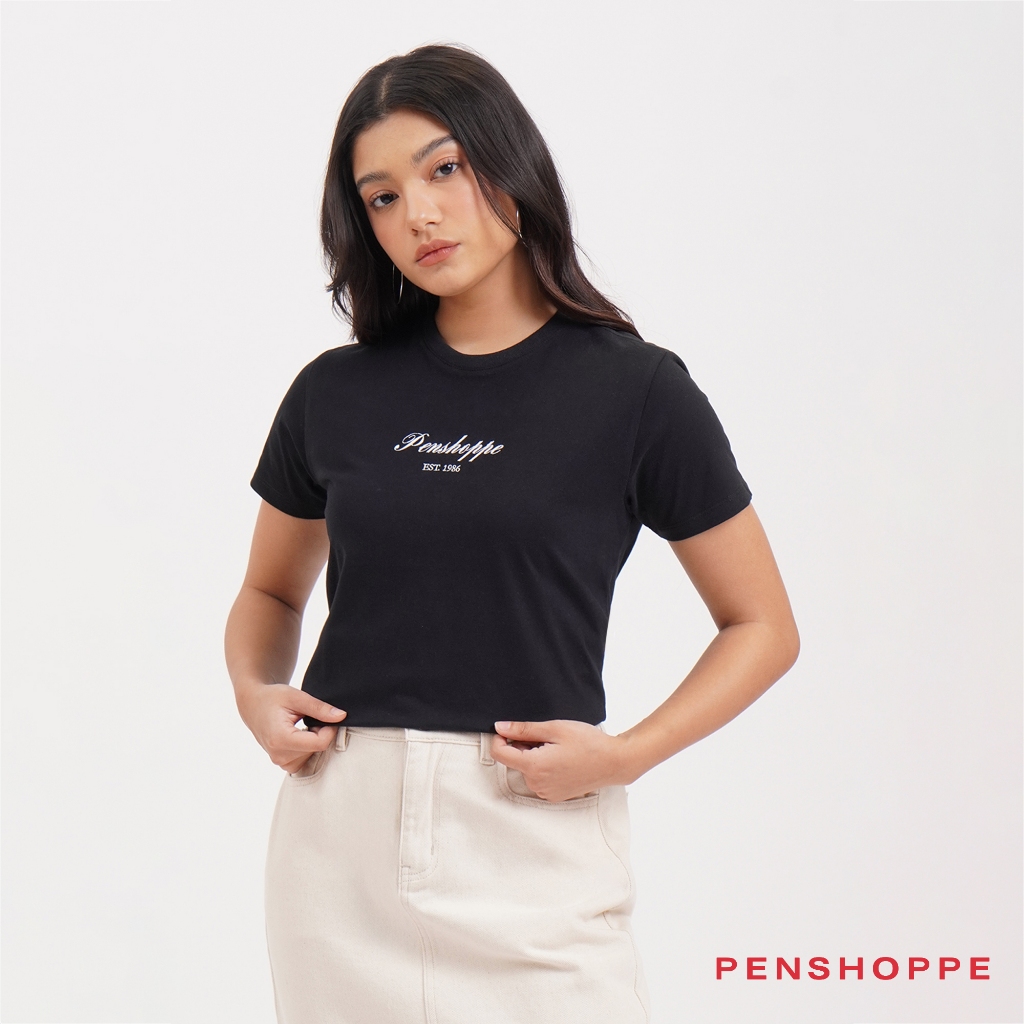 Penshoppe plain black clearance shirt