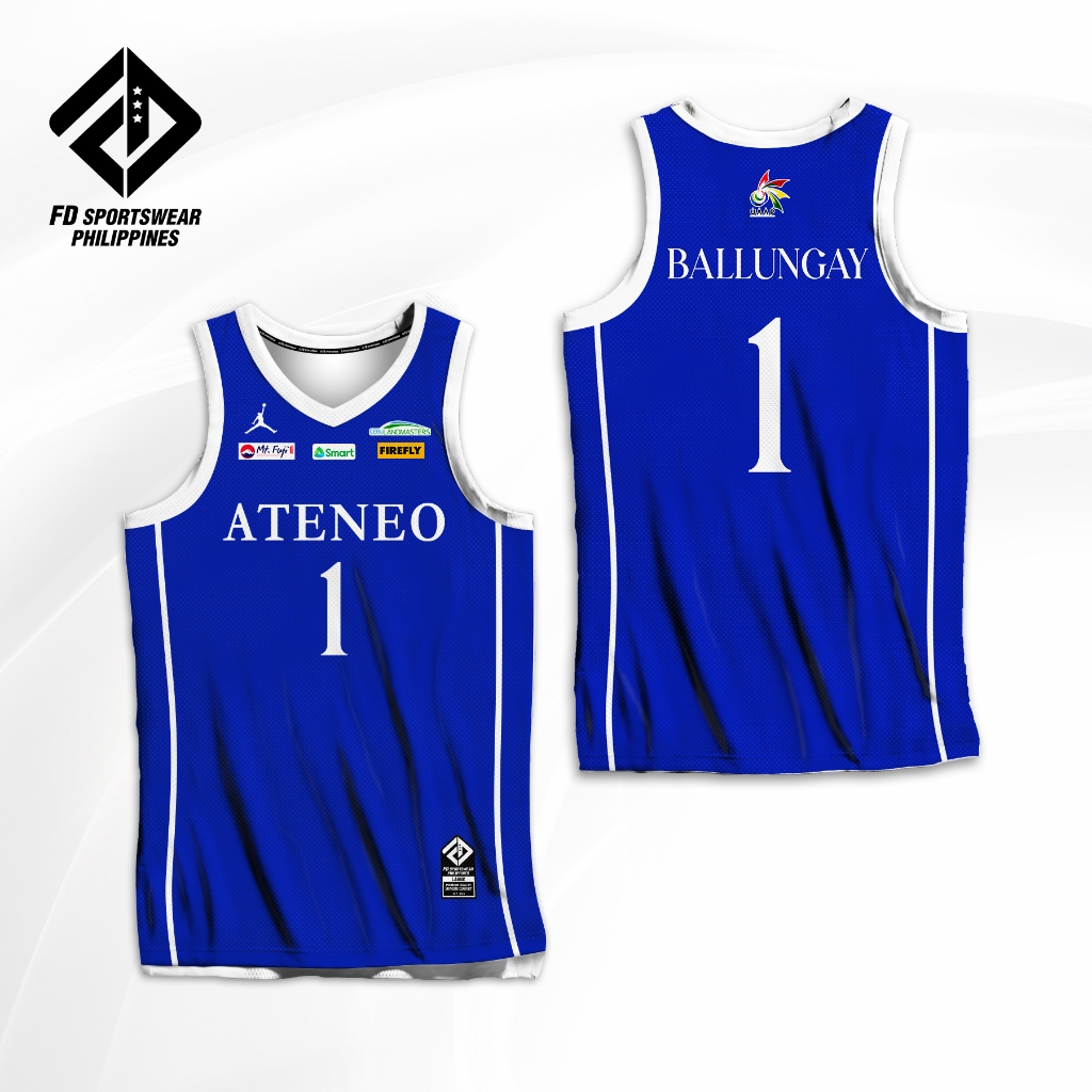 Ateneo 2024 Uaap Blue Full Sublimated Jersey Shopee Philippines