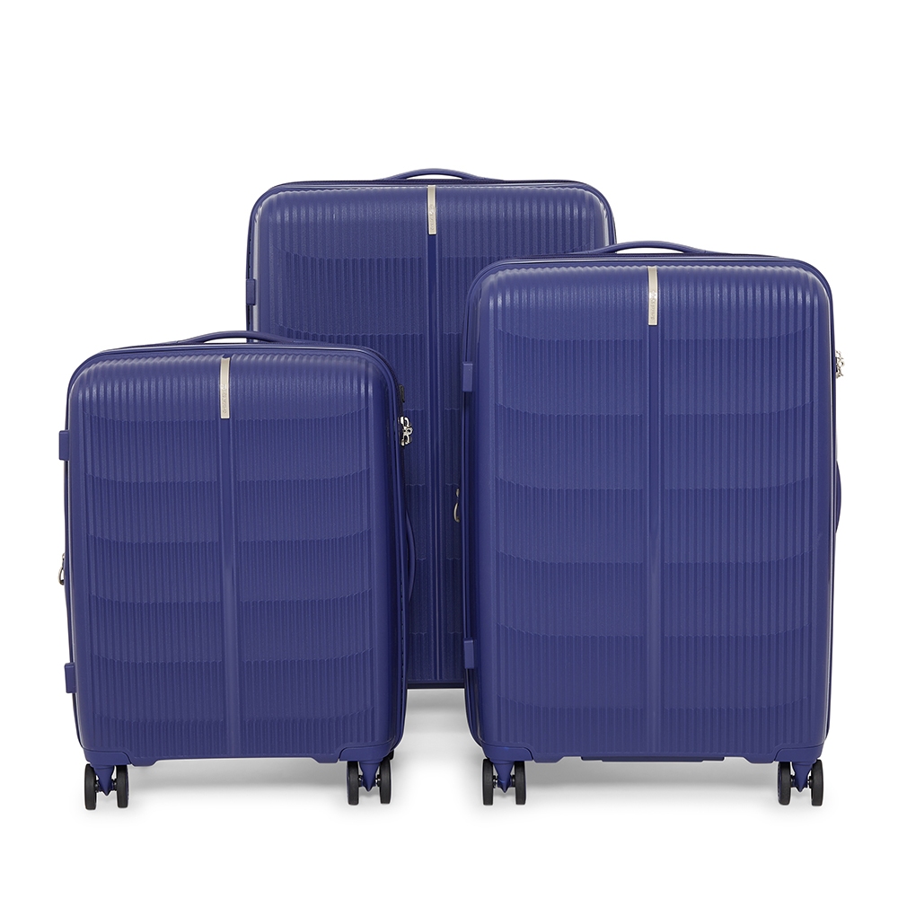 British Knight BIP934ZTE Blue 3Piece (Set) Expandable Luggage with TSA