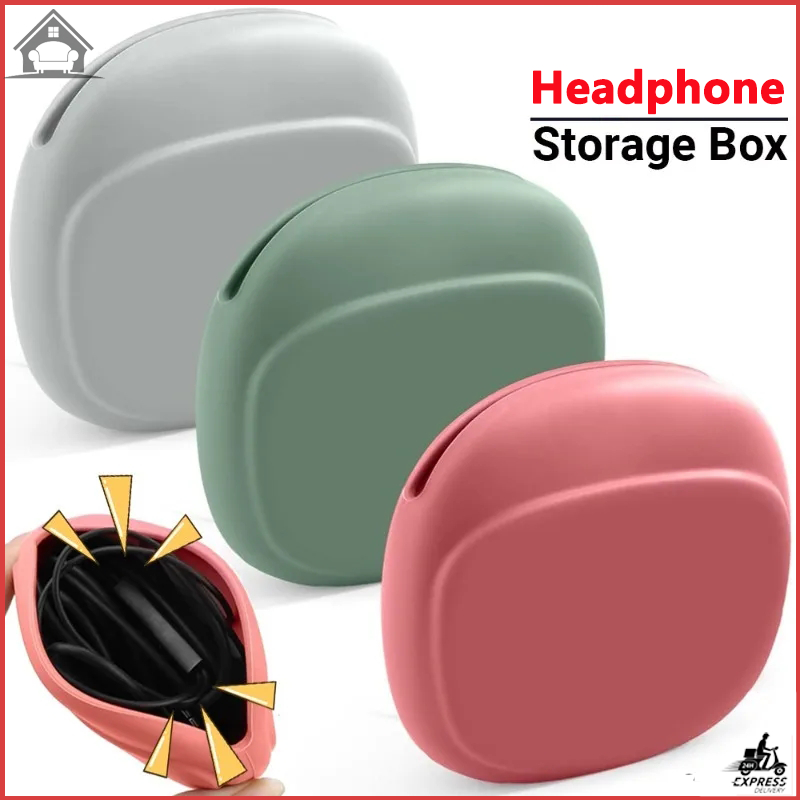 Headphone Storage Box Portable Data Cable Storage Bag Home Travel ...