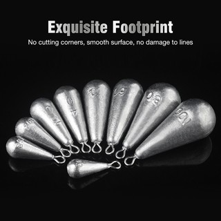 5G-80G Lead Sinker Copper Ring Sea Fishing Lead Sinker Tackle Sinker ...