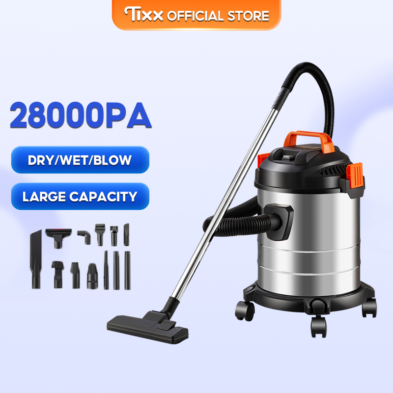 Tixx 18L Vacuum Cleaner Upgrade Metal Material High Suction Dry Wet ...