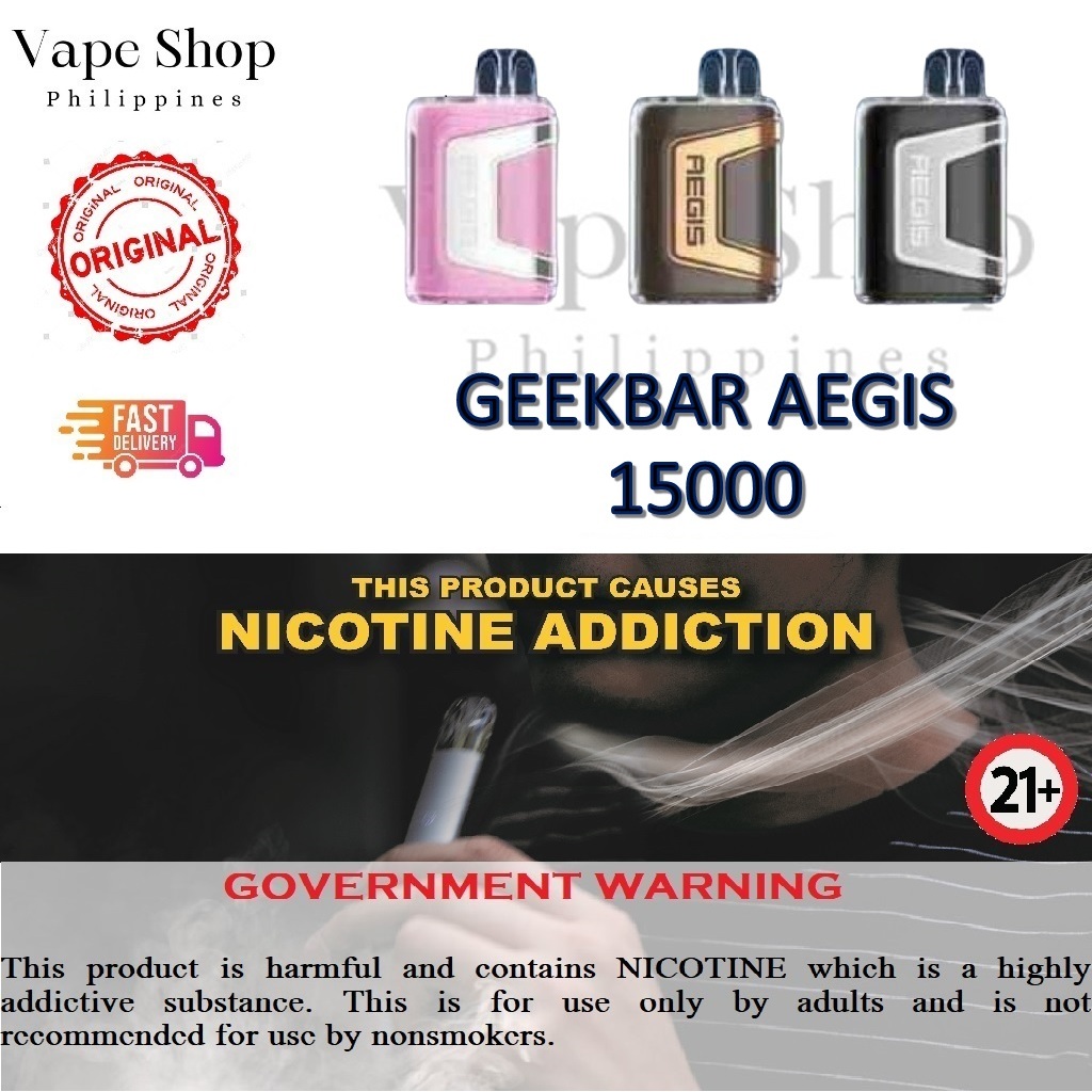 Geekbar AEGIS 15000 Disposable Rechargeable | Shopee Philippines