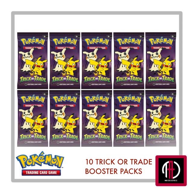 thumbnail image 2 of 5x Factory Sealed Pokemon Trick Or Trade Booster Packs – 2022 Halloween 3-Card Packs – Gengar, Mewtwo 2 of 5
