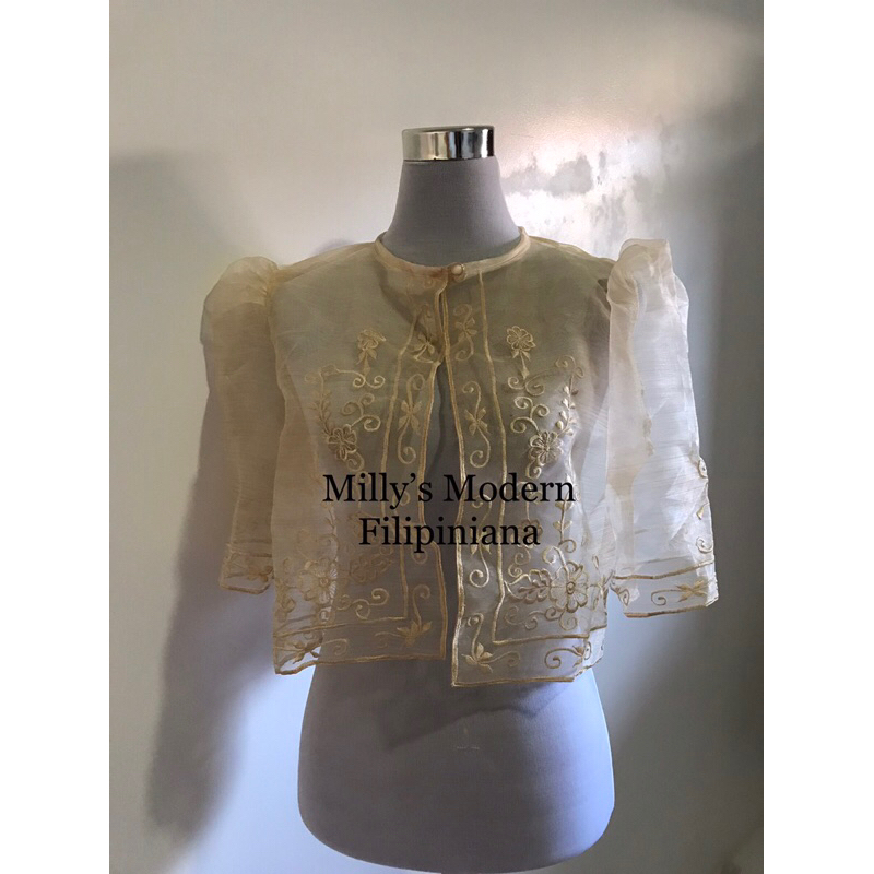 Milly’s Modern Filipiniana Bolero wrap around maria clara filipiñana ...