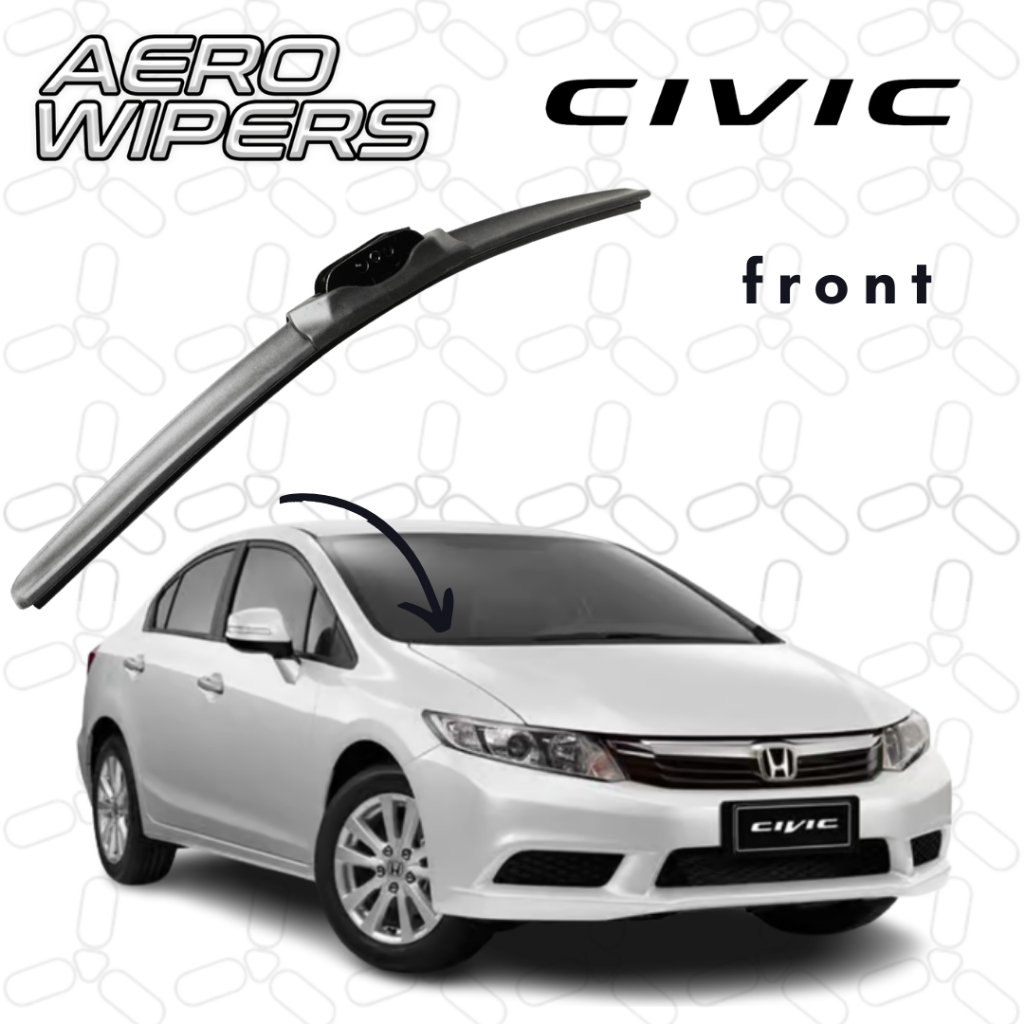 Civic Wiper Blades Honda 2012 to 2022 Original fit Front pair