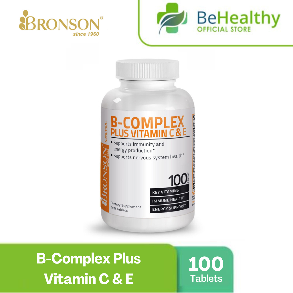Bronson Plus Vitamin C & E (100 Tablets) Shopee Philippines