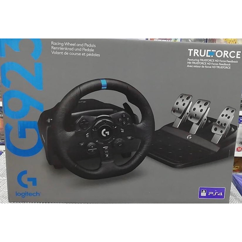 Pack Gaming Volant et Pédales Logitech G923 Trueforce pour PS4