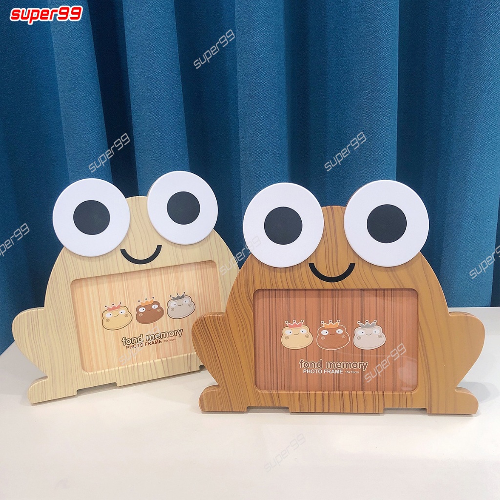 Minimalist Wood Frog Style Photo Frame (TF709) - Aesthetic Decor in ...