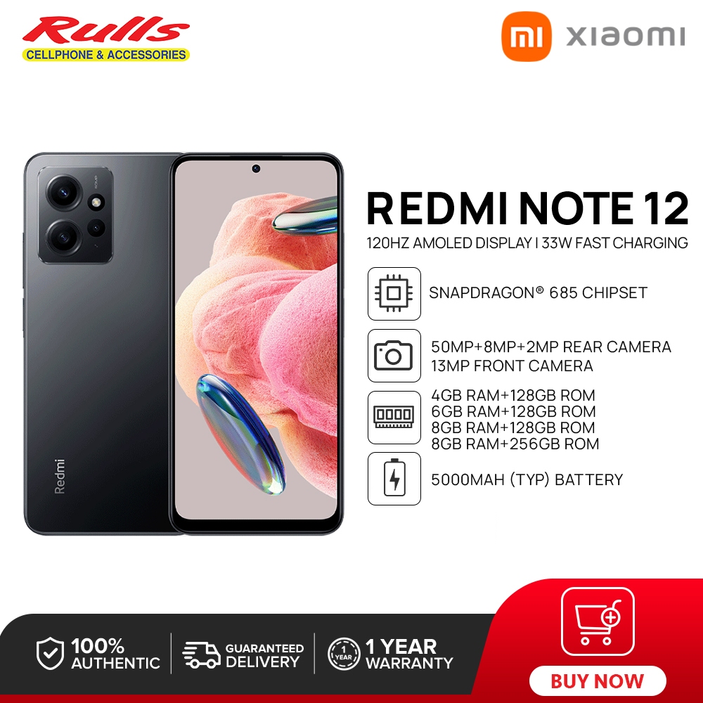 Xiaomi Redmi Note 12 Smartphone | 4GB+128GB / 6GB+128GB / 8GB+128GB ...