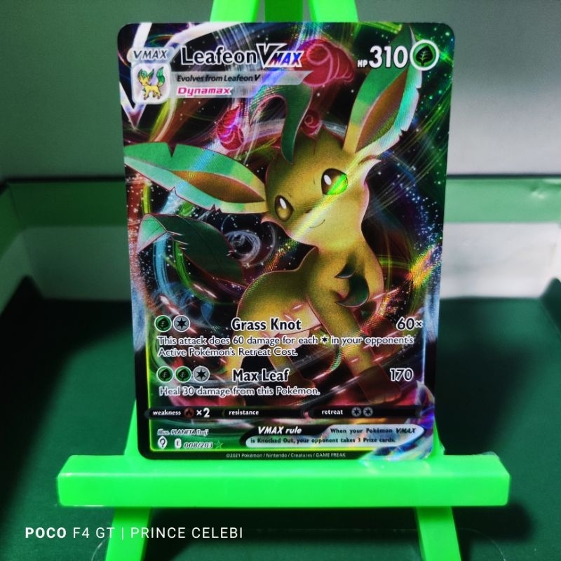 Pokemon TCG - Leafeon Vmax | Shopee Philippines