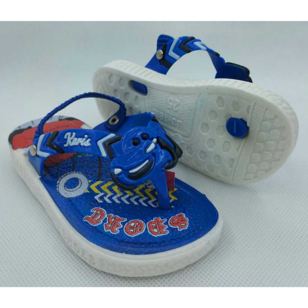Cars Boys Rubber Slippers up to 2 years Old (With Sound) | Shopee ...