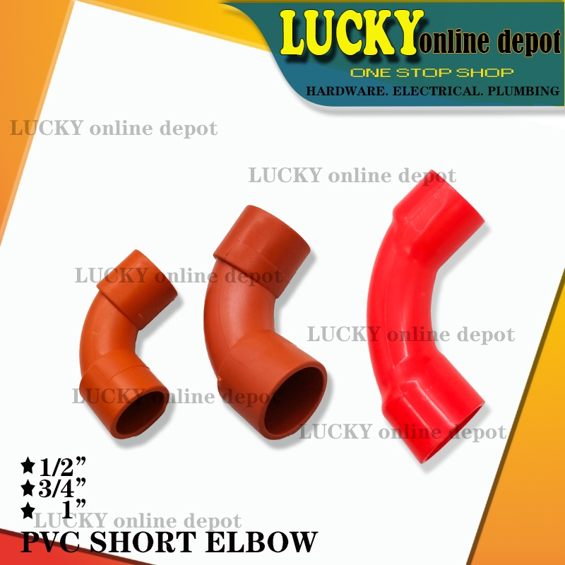 BLUE BEST ELECTRICAL PVC PIPE SHORT ELBOW (ORANGE CONDUIT ELBOW