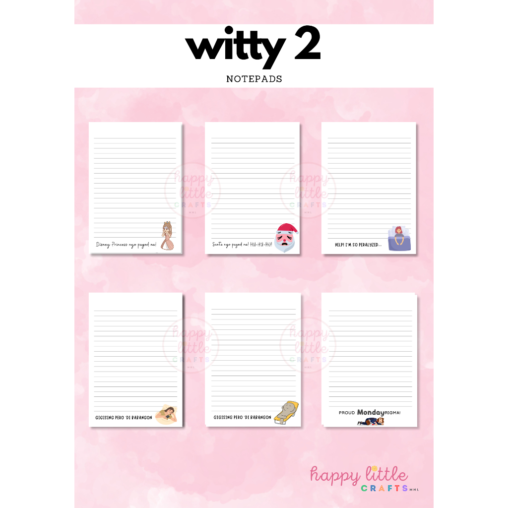 Witty 2 Notepads (A6 Size) | Shopee Philippines