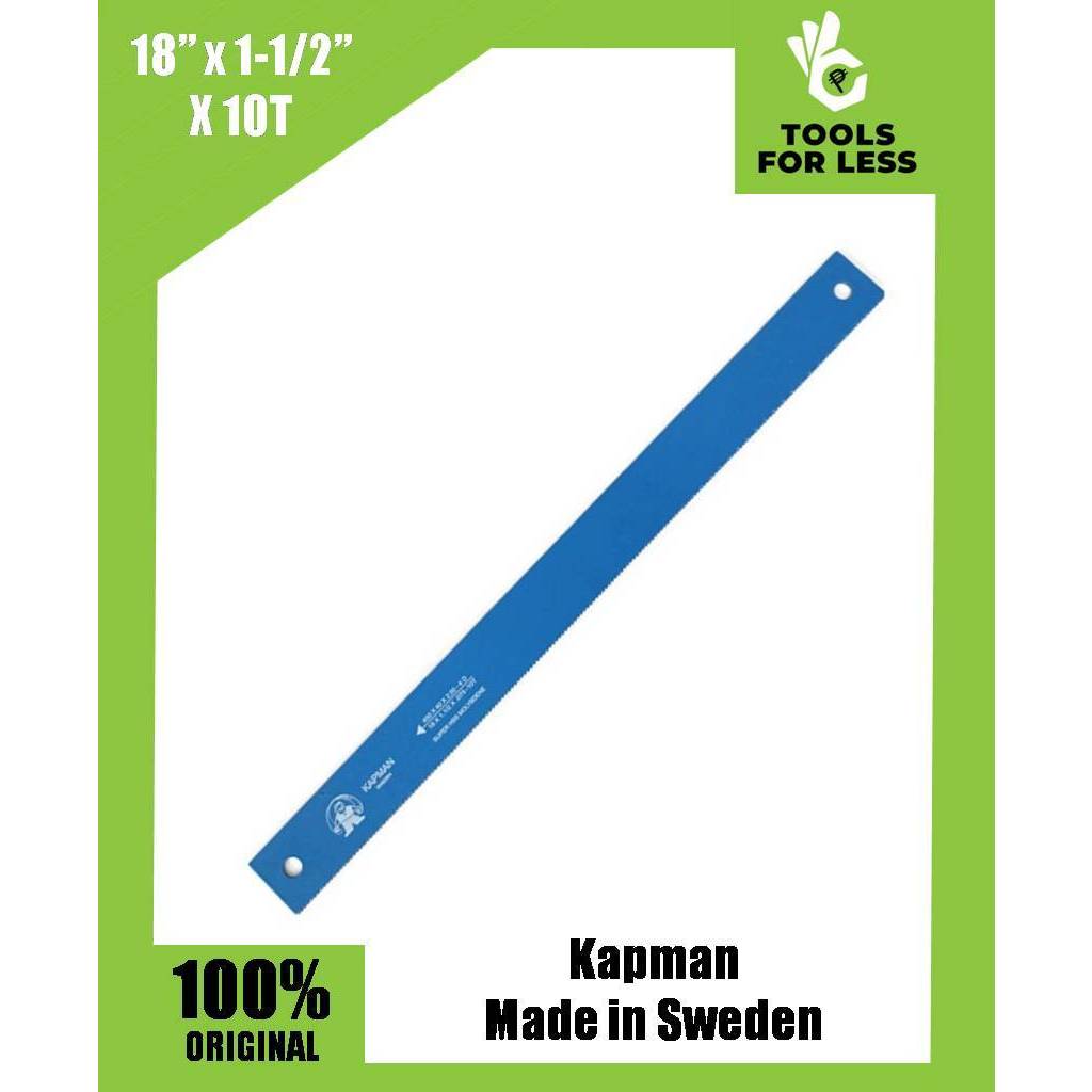 Kapman Super H.S.S. Molybdene Power Hacksaw Blade 18" X 1-1/2" X 10T 2 ...