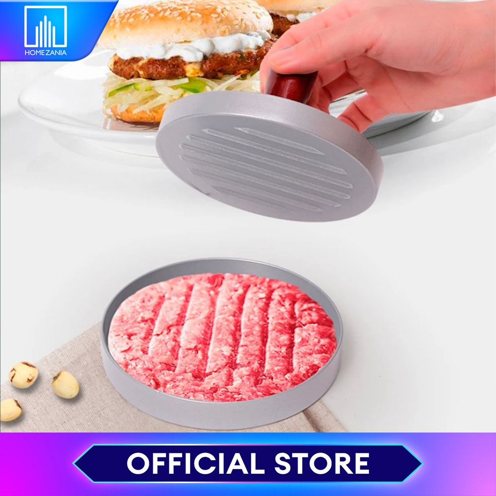 Home Zania Burger Press Patty Molder Non-Stick Hamburger Grind Meat ...