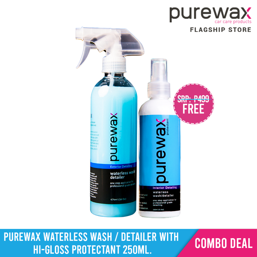 COMBO Deal! PureWax Waterless Wash / Detailer 474ml. with a FREE ...