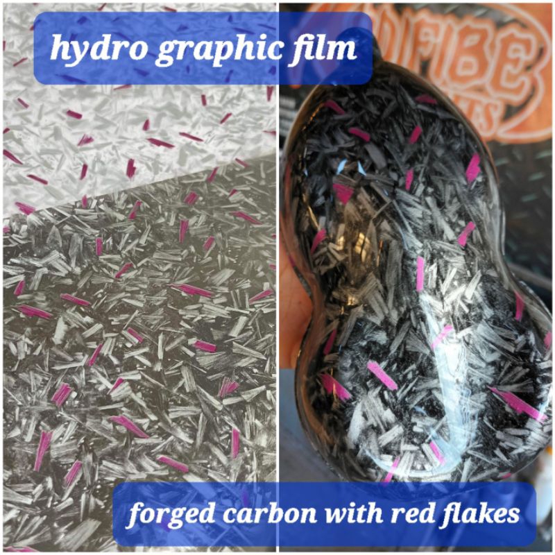 HYDRO DIP FILM MAGENTA FLAKES CARBON 0.5 X 1M Shopee
