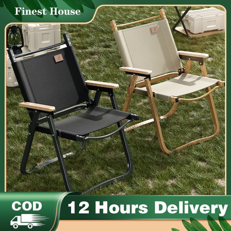 Camping Chair Outdoor Portable Backrest Fishing Chairs With Arm Rest
