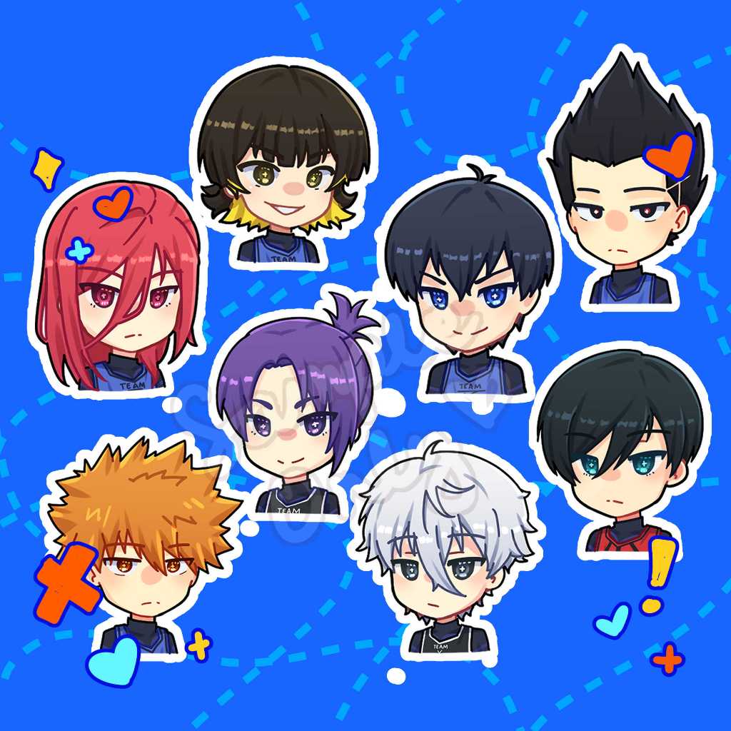 Blue Lock Matte Vinyl Stickers : Krishten | Shopee Philippines