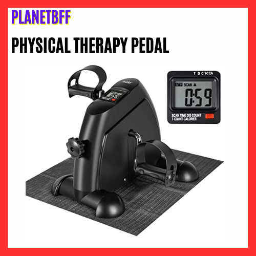 White Physical Therapy Mini Exercise Bike Cycle Pedal Knee Foot Petal