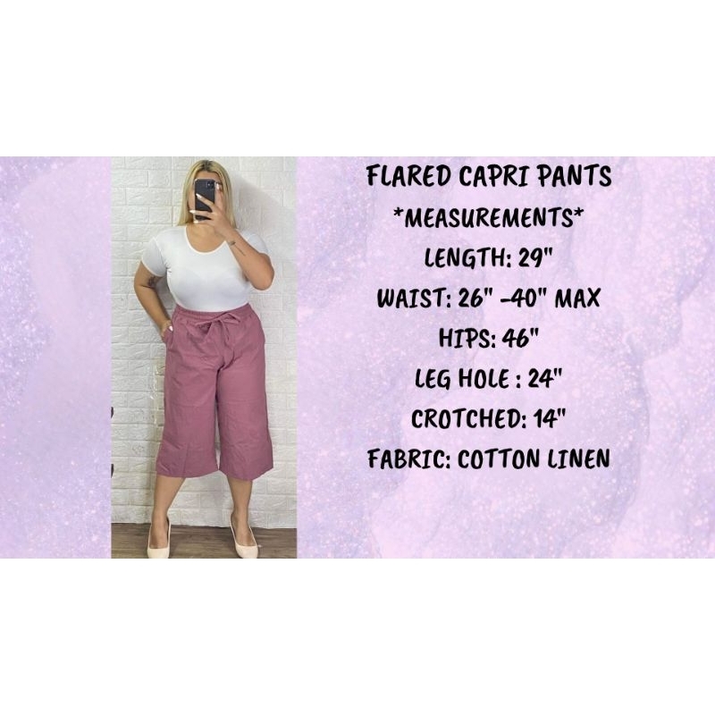 cjxtrese - Flared Capri Pants | Shopee Philippines