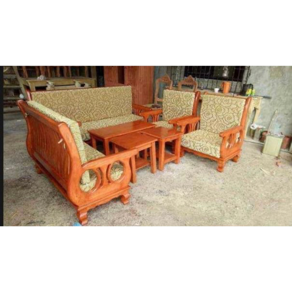 Brand New sala set made with pure solid gmelina wood Shopee Philippines