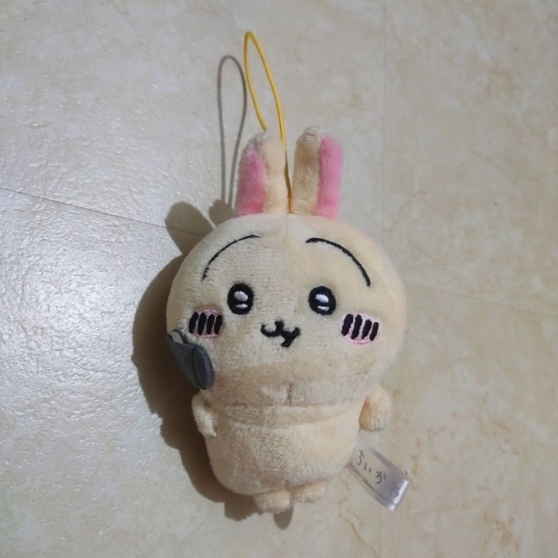 chiikawa friend usagi the rabbit plush charm nagano (eyeglass no tail ...