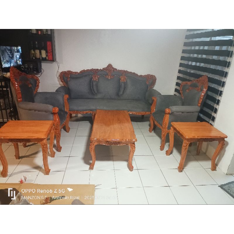 abanico sala set (gmelina wood) Shopee Philippines