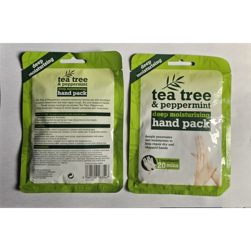 XPEL Tea Tree & Pepperment Deep Moisturizing Hand Pack | Shopee Philippines