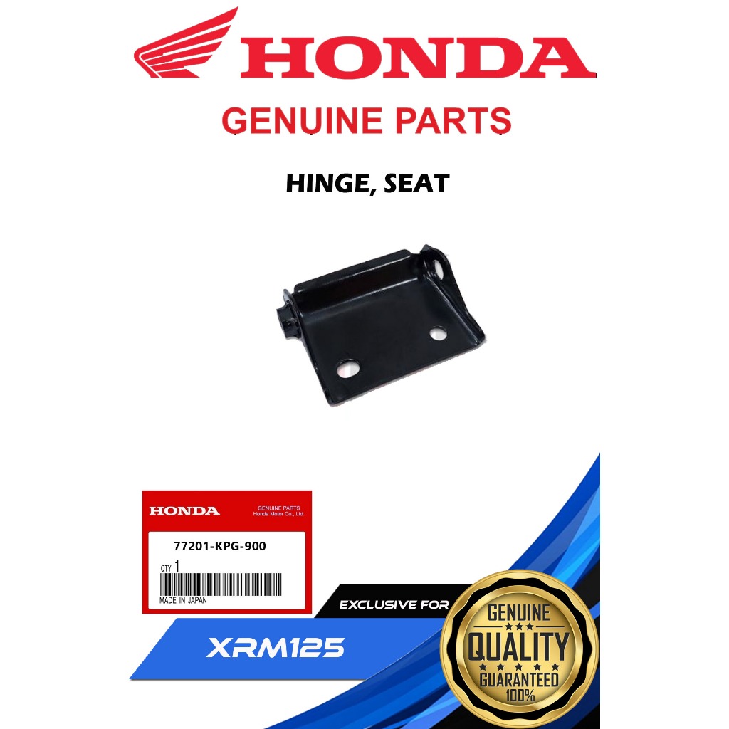 HONDA GENUINE HINGE, SEAT FOR XRM 125 TRINITY ( 77201-KPG-900 ...