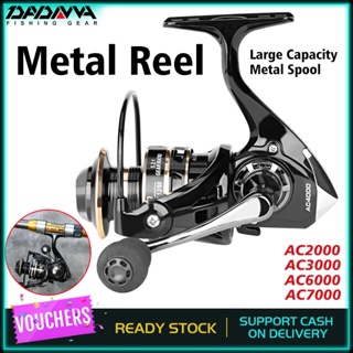 DEUKIO Spinning Fishing Reel AC2000-AC7000 Metal Spool Folding Arm