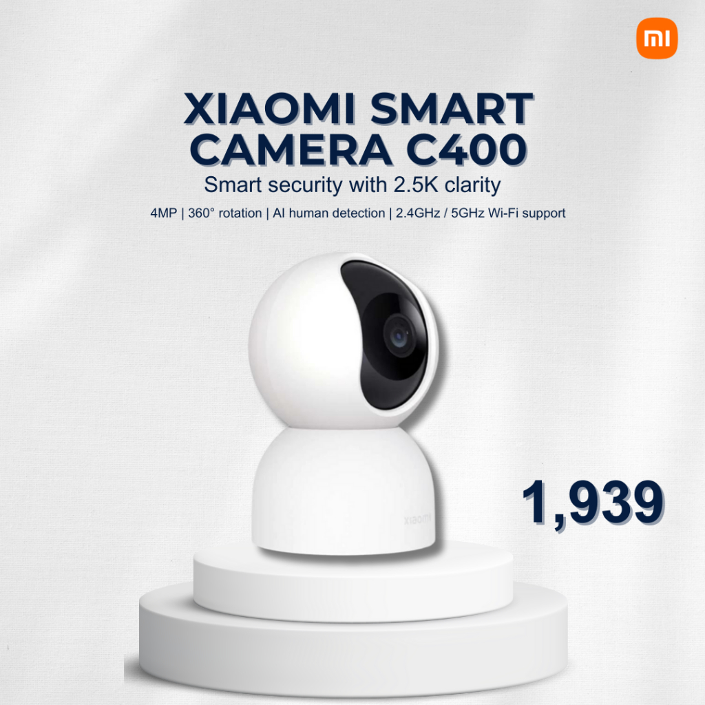 2023 NEW Global Version Xiaomi Smart Camera C400 4MP 2.5K Wi-Fi 2.4G 5G  360° Rotation AI Human Detection with Google Home Alexa - AliExpress