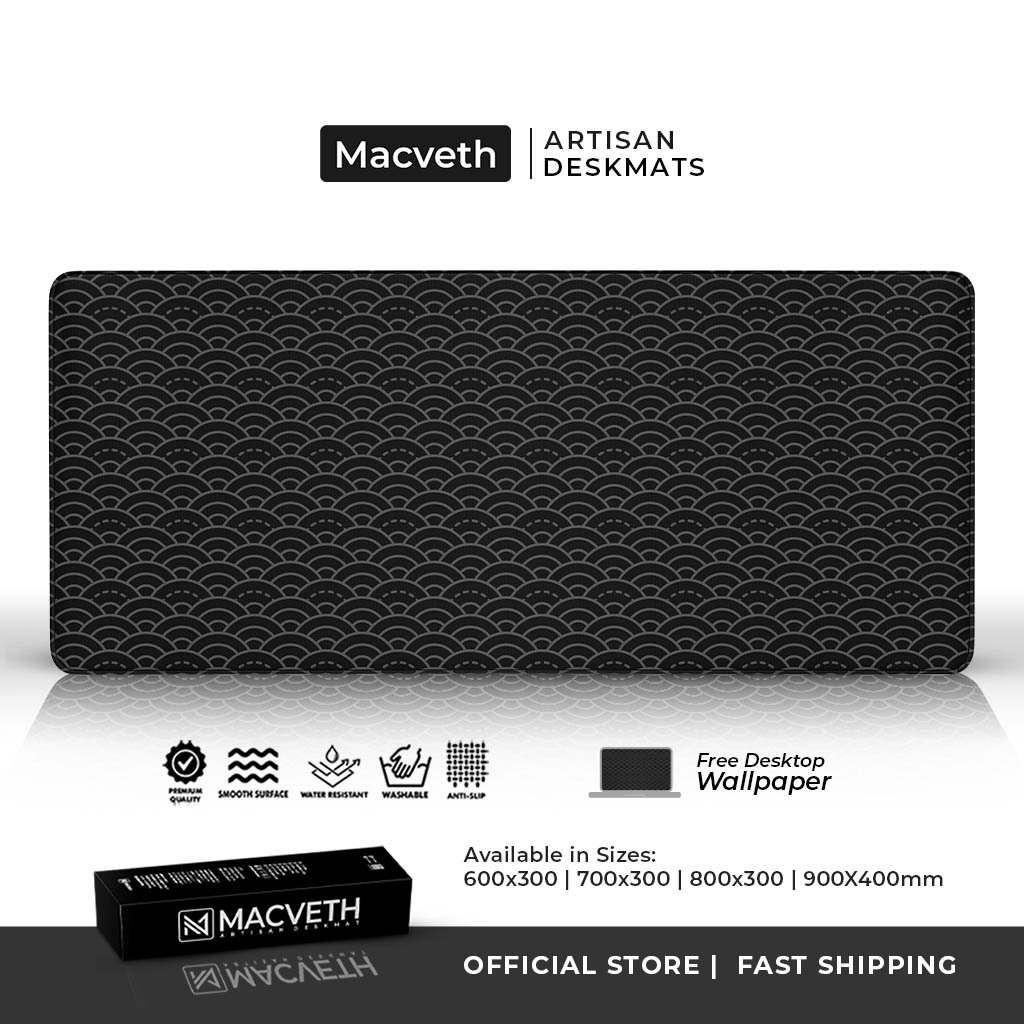 Macveth Artisan Deskmat Japanese Pattern Mousepad Extended Large