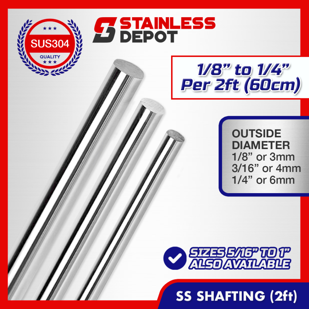 2ft-1-8-to-1-4-stainless-shafting-stainless-round-bar-stainless