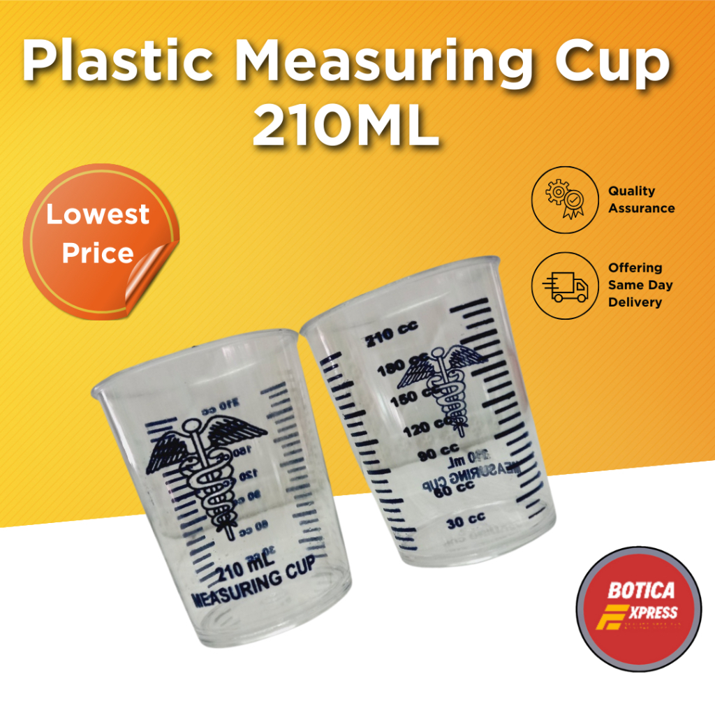 Plastic Measuring Cup/Calibrated Cup, Graduated, 210ML Shopee Philippines