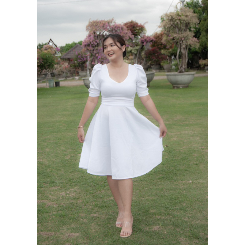 GENEROSE DRESS FORMAL WHITE DRESS