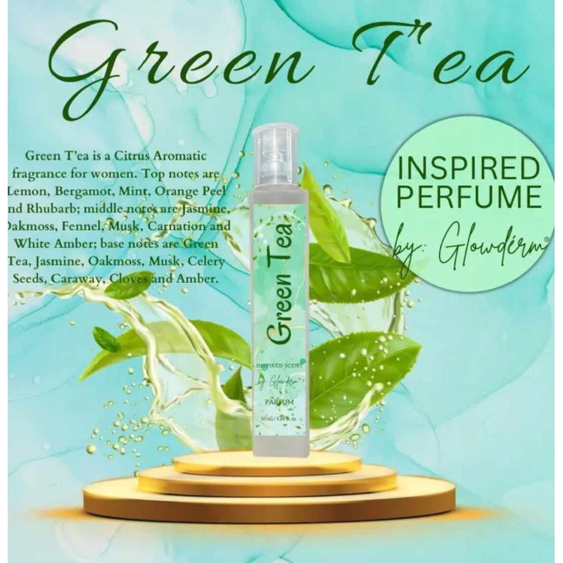 Green Tea Perfume Inspired by Glowderm 30 oil based ( 50ml ) Shopee