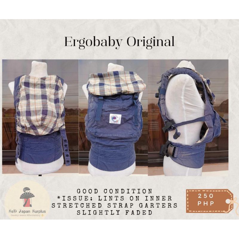 Ergo baby carrier navy plaid hotsell